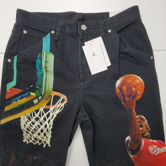 Nike Men’s 30 X 30 Air Jordan Printed Twill Pants Dunk Contest HF0045-010 New - Picture 5 of 13